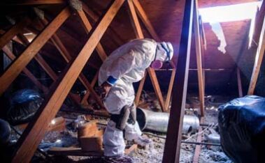 attic insulation and cleanup for home or loft